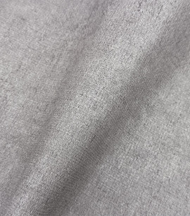 PÁG. 23 - Papel de Parede Efeito Tecido Cinza Claro Leve Brilho - Coleção Casa - Vinílico Importado