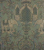 PÁG. 33 - Papel de Parede Elefantes Indianos Verde e Dourado Brilho - Coleção Infinity G - Vinílico Importado