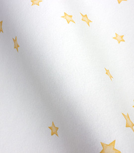 PÁG. 14 - Papel de Parede Estrelas Amarelo e Off-White - Coleção Bambine - Vinílico Importado