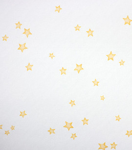 PÁG. 14 - Papel de Parede Estrelas Amarelo e Off-White - Coleção Bambine - Vinílico Importado