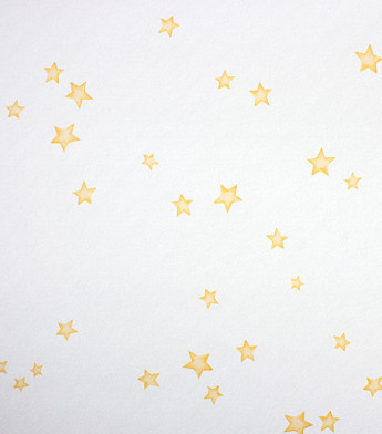 PÁG. 14 - Papel de Parede Estrelas Amarelo e Off-White - Coleção Bambine - Vinílico Importado