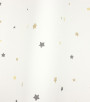 PÁG. 21 - Papel de Parede Estrelas Bege, Cinza e Brilho Dourado - Coleção Mundo - Vinílico Importado