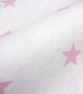 PÁG. 71 - Papel de Parede Estrelas Rosa e Lilás com Brilho - Coleção Valence - Vinílico Importado