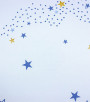 PÁG. 35 - Papel de Parede Estrelas Tons de Azul com Brilho Dourado - Coleção Mundo - Vinílico Importado