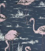 PÁG. 24 - Papel de Parede Flamingos Azul Escuro e Rosa - Coleção Summer - Vinílico Importado