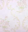 PÁG. 65 - Papel de Parede Floral Adamascado Rosa Claro com Brilho (Fundo Rosa) - Coleção Valence - Vinilizado Importado
