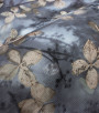 PÁG. 13 e 14 - Papel de Parede Floral Azul e Bege - Coleção Reno - Non-Woven Importado