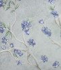 PÁG. 07 - Papel de Parede Floral Azul e Cinza com Brilho - Coleção Valence - Vinilico Importado