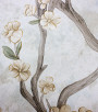 PÁG. 06 - Papel de Parede Floral Bege e Cinza com Brilho - Coleção Valence - Vinilico Importado