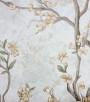 PÁG. 06 - Papel de Parede Floral Bege e Cinza com Brilho - Coleção Valence - Vinilico Importado
