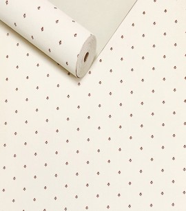 Papel de Parede Floral Bege Claro e Rosê (Detalhes Perolados) - Coleção Italian Select (Magica) - Vinílico Lavável