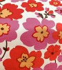 Papel de Parede Floral Vermelho, Rosa e Cru - Coleção Italian Select (Colori Piú) - Vinílico Lavável