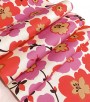 Papel de Parede Floral Vermelho, Rosa e Cru - Coleção Italian Select (Colori Piú) - Vinílico Lavável