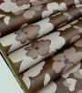 Papel de Parede Floral Tons de Marrom e Cinza Claro (Leve Brilho) - Coleção Italian Select (Colori Piú) - Vinílico Lavável
