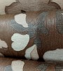 Papel de Parede Floral Tons de Marrom e Cinza Claro (Leve Brilho) - Coleção Italian Select (Colori Piú) - Vinílico Lavável