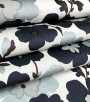 Papel de Parede Floral Tons de Cinza e Cru (Detalhes com Brilho) - Coleção Italian Select (Colori Piú) - Vinílico Lavável