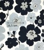 Papel de Parede Floral Tons de Cinza e Cru (Detalhes com Brilho) - Coleção Italian Select (Colori Piú) - Vinílico Lavável