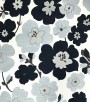 Papel de Parede Floral Tons de Cinza e Cru (Detalhes com Brilho) - Coleção Italian Select (Colori Piú) - Vinílico Lavável