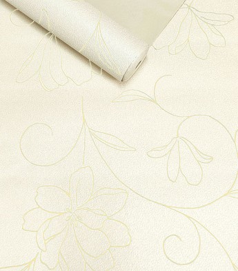 Papel de Parede Floral Pérola - Coleção Italian Select (Sprint) - Vinílico Lavável