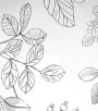 PÁG. 56 - Papel de Parede Floral Preto e Branco - Coleção Valence - Vinilizado Importado