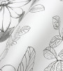 PÁG. 56 - Papel de Parede Floral Preto e Branco - Coleção Valence - Vinilizado Importado