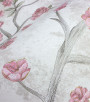PÁG. 05 - Papel de Parede Floral Rosa e Cinza com Brilho - Coleção Valence - Vinilico Importado
