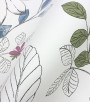 PÁG. 59 - Papel de Parede Floral Verde, Azul e Lilás - Coleção Valence - Vinilizado Importado