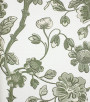 PÁG. 04 - Papel de Parede Floral Verde e Bege - Coleção Refúgio Bobinex - Vinílico Importado