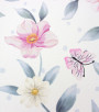 PÁG. 36 - Papel de Parede Flores e Borboletas Rosa, Azul e Verde - Coleção Bambine - Vinílico Importado