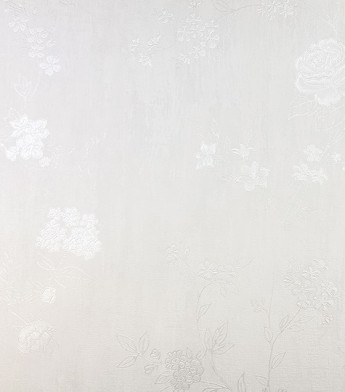 PÁG. 10 - Papel de Parede Flores Off-White Brilho - Coleção Casa - Vinílico Importado