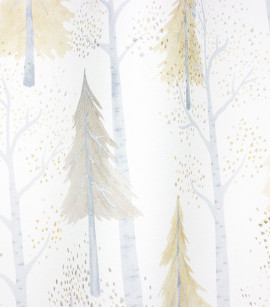 PÁG. 62 - Papel de Parede Floresta Bege e Cinza - Coleção Mundo - Vinílico Importado