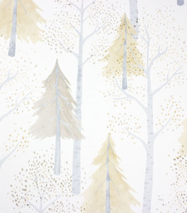 PÁG. 62 - Papel de Parede Floresta Bege e Cinza - Coleção Mundo - Vinílico Importado