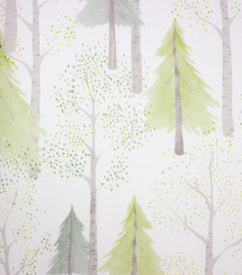 PÁG. 38 - Papel de Parede Floresta Verde e Cinza - Coleção Mundo - Vinílico Importado