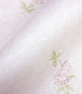 PÁG. 67 - Papel de Parede Florzinhas Tons de Rosa com Brilho - Coleção Valence - Vinilizado Importado