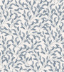 PÁG. 35 - Papel de Parede Folhagem Azul - Coleção Revoada Bobinex - Vinílico Importado