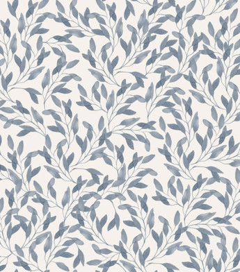 PÁG. 35 - Papel de Parede Folhagem Azul - Coleção Revoada Bobinex - Vinílico Importado