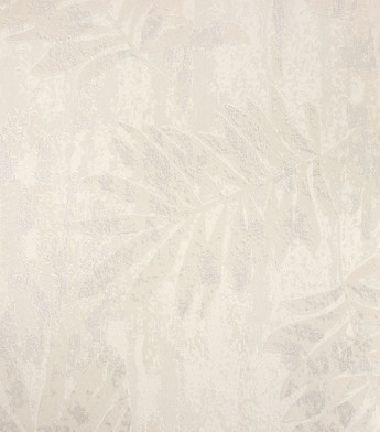 PÁG. 04 - Papel de Parede Folhagem Bege com Brilho Glitter - Coleção Elegance 5 - Vinílico Importado