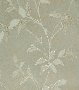 PÁG. 0 - Papel de Parede Folhagem Dourada Fundo Bege Escuro com Brilho - Coleção Verona - Vinílico Importado