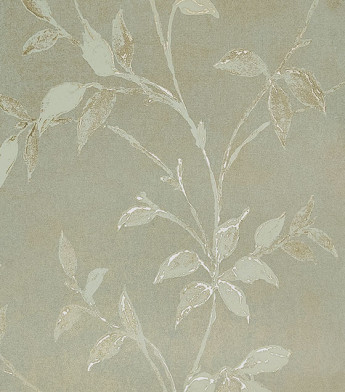 PÁG. 0 - Papel de Parede Folhagem Dourada Fundo Bege Escuro com Brilho - Coleção Verona - Vinílico Importado