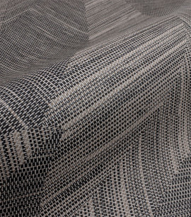 PÁG. 09 - Papel de Parede Folhagem Bege e Preto - Coleção Entre Linhas - Vinílico Importado