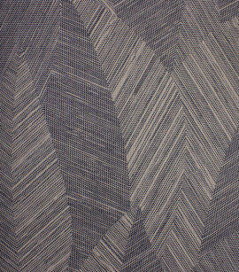 PÁG. 09 - Papel de Parede Folhagem Bege e Preto - Coleção Entre Linhas - Vinílico Importado