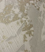 PÁG. 08 - Papel de Parede Folhagem Cinza e Dourado com Brilho Glitter - Coleção Elegance 5 - Vinílico Importado