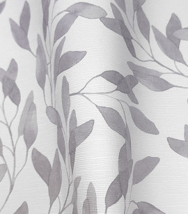 PÁG. 40 - Papel de Parede Folhagem Cinza - Coleção Revoada Bobinex - Vinílico Importado