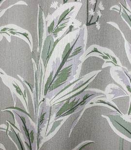 PÁG. 10 - Papel de Parede Folhagem e Flores Verde e Bege - Coleção Refúgio Bobinex - Vinílico Importado