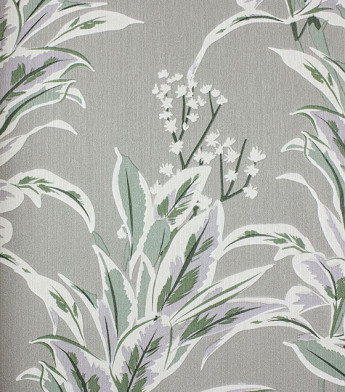 PÁG. 10 - Papel de Parede Folhagem e Flores Verde e Bege - Coleção Refúgio Bobinex - Vinílico Importado