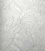 PÁG. 26 - Papel de Parede Folhagem Off-White e Prata Brilho - Coleção Seven - Vinílico Importado