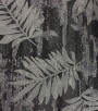 PÁG. 01 - Papel de Parede Folhagem Preto e Cinza com Brilho Glitter - Coleção Elegance 5 - Vinílico Importado