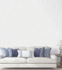 PÁG. 05 - Papel de Parede Folhagem Texturizado Branco - Coleção Infinity G - Vinílico Importado