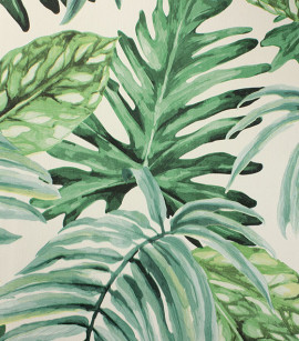 PÁG. 01 - Papel de Parede Folhagem Verde - Coleção Metropolis 3 300001 - Vinilico Importado