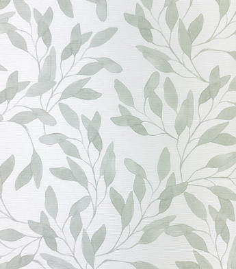 PÁG. 44 - Papel de Parede Folhagem Verde - Coleção Revoada Bobinex - Vinílico Importado